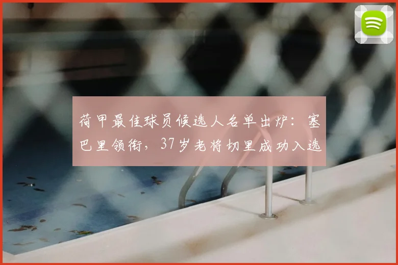 荷甲最佳球员候选人名单出炉:塞巴里领衔,37岁老将切里成功入选